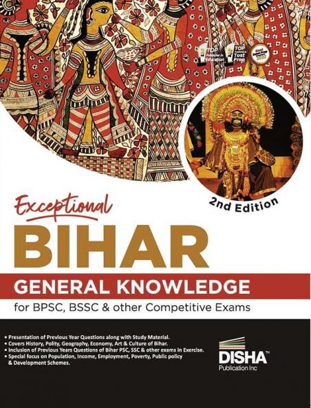 Exceptional BIHAR - General Knowledge for BPSC BSSC & other Competitive Exams 2nd Edition | General Studies
