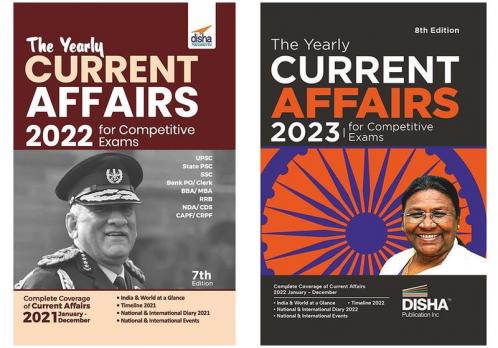 The Yearly Current Affairs Combo 2023 & 2022 for Competitive Exams (UPSC State PSC SSC Bank PO/ Clerk BBA MBA RRB NDA CDS CAPF CRPF) 2nd Edition