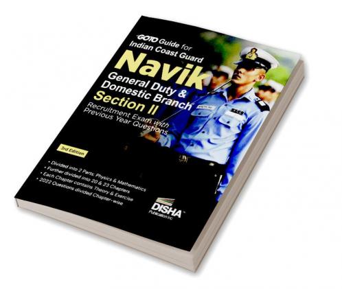 GoTo Guide for Indian Coast Guard Navik General Duty Section II Recruitment Exam with Previous Year Questions 3rd Edition | Physics & Mathematics