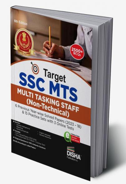 Target SSC MTS Multi Tasking Staff (Non-Technical) & Havaldar (CBIC & CBN) Exam - 6 Previous Year-wise Solved Papers (2023 – 18) & 15 Practice Sets with 3 Online Tests 6th Edition | Staff Selection Commission | PYQ |