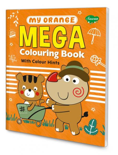 My Orange Mega Colouring book