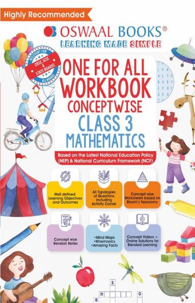 Oswaal One For All Workbook Class-3 Mathematics (For Latest Exam)