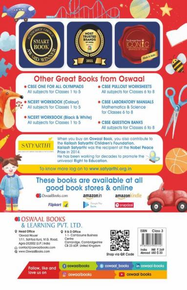 Oswaal One For All Workbook Class-3 Mathematics (For Latest Exam)