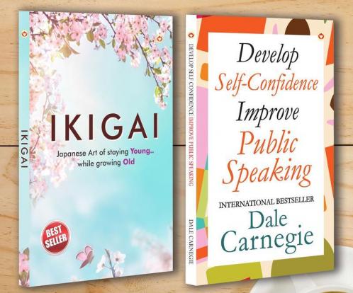 Best Motivational Books In English - Ikigai + Develop Self Confidence Improve Public Speaking