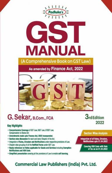 GST Manual — A Comprehensive Book on GST Law
