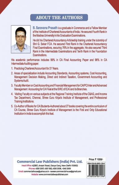 Students' Handbook on Cost & Manage Accounting