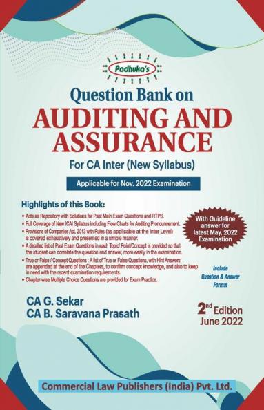 Question Bank on Auditing & Assurance