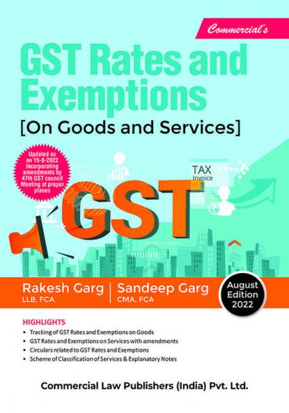 GST Rates & Exemptions (on Goods & Service)