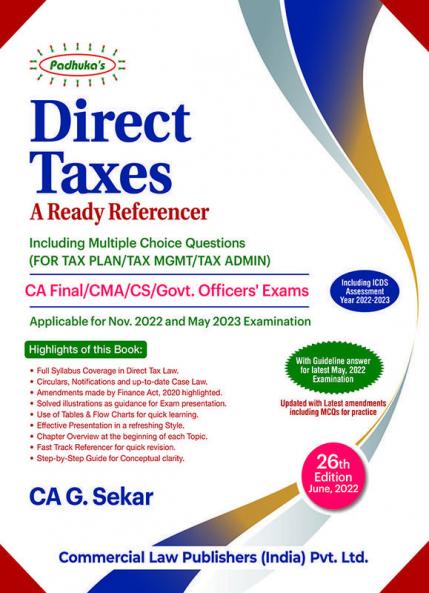 Direct Taxes -”A Ready Referencer