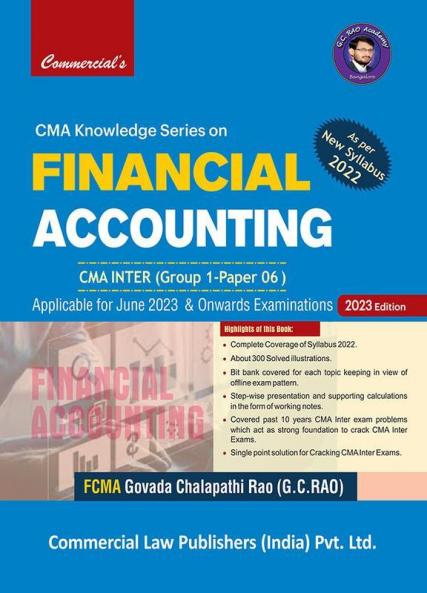 Financial Accounting (Cma Inter G-1 Paper 6 ) (Syllabus 2022)