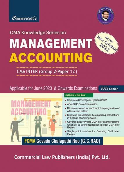 Management Accounting (Cma Inter G 2 Paper 12)