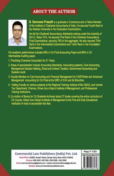 Students’ Handbook On Cost And Management Accounting