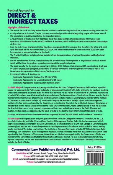 Practical Approach to Direct & Indirect Taxes (inculding Income Tax & GST)