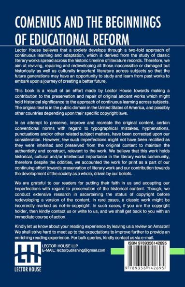 Comenius And The Beginnings Of Educational Reform