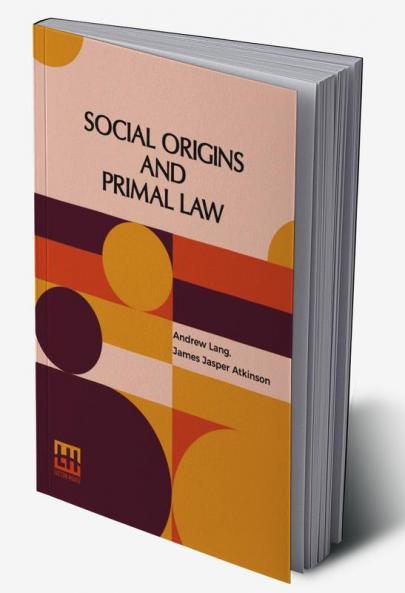 Social Origins And Primal Law