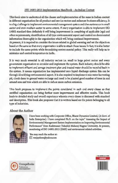 ISO 14001:2015 Implementation Handbook – An Indian Context