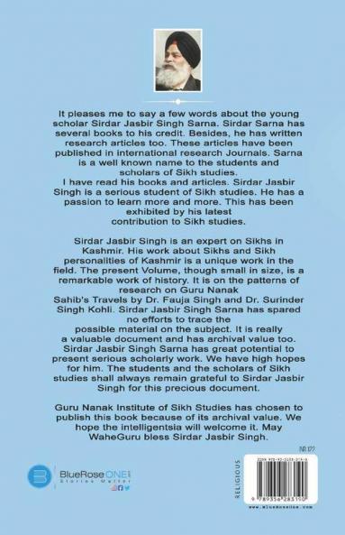 The Sikh Shrines in Jammu and Kashmir