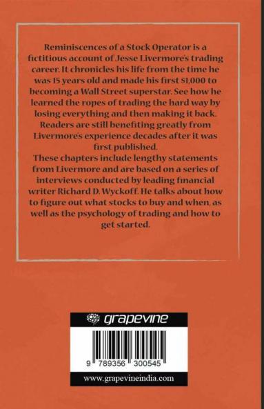 Reminiscences of a Stock Operator