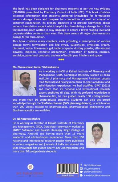 Pharmaceutics - Practical Manual (According to the PCI new Syllabus as per ER-2020) D. Pharm- First year
