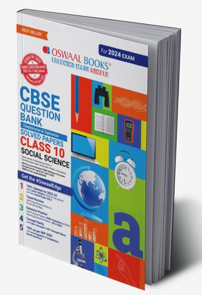Oswaal CBSE Chapterwise & Topicwise Question Bank Class 10 Social Science Book (For 2023-24 Exam)