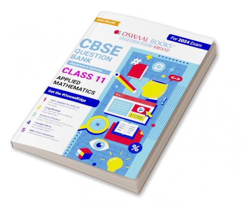 Oswaal CBSE Chapterwise & Topicwise Question Bank Class 11 Applied Mathematics Book (For 2023-24 Exam)