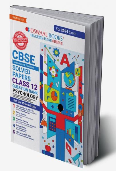Oswaal CBSE Chapterwise Solved Papers 2023-2014 Psychology Class 12th (2024 Exam)