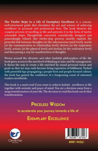 The Twelve Steps To A Life Of Exemplary Excellence