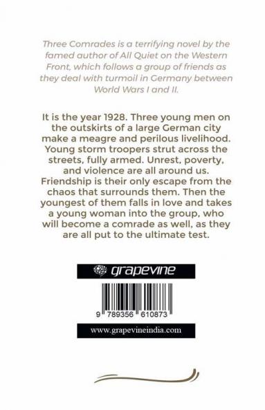 Three Comrades: A Novel