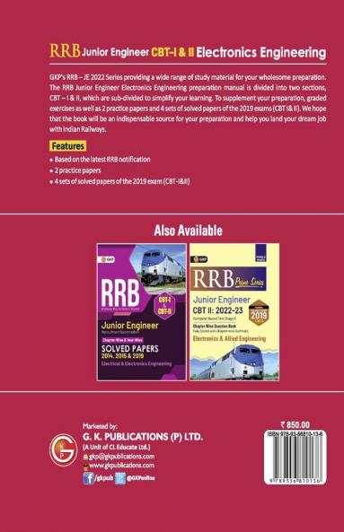 RRB 2022-23 - Junior Engineer CBT -I & II - Electronics Engineering - Guide
