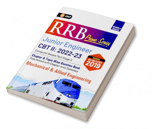 RRB Prime Series 2022-23 : Junior Engineer CBT 2 - Chapterwise Topicwise Questions Bank - Mechanical & Allied Engineering by GKP