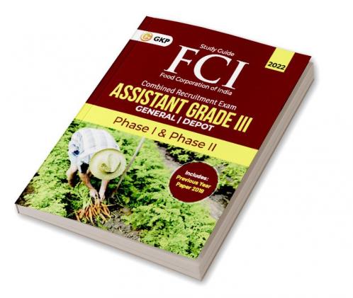 FCI 2022 : Assistant Grade III Phase I & II - General|Depot - Guide by GKP