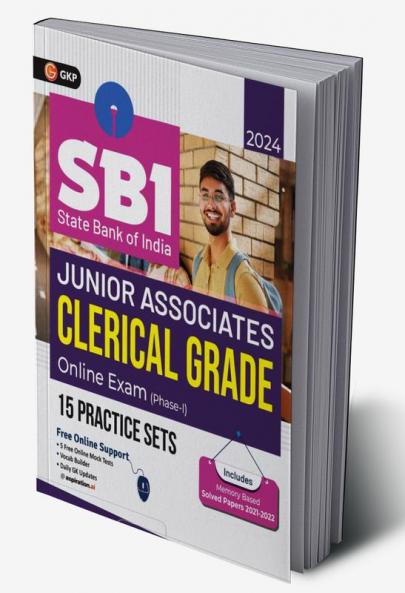 SBI 2024 : Junior Associates Clerical Grade Ph I - 15 Practice Sets by GKP