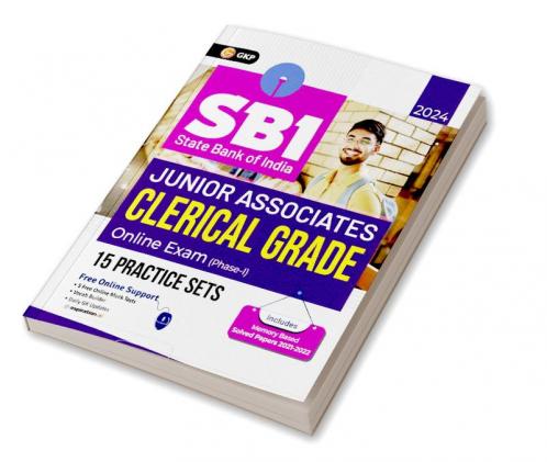 SBI 2024 : Junior Associates Clerical Grade Ph I - 15 Practice Sets by GKP