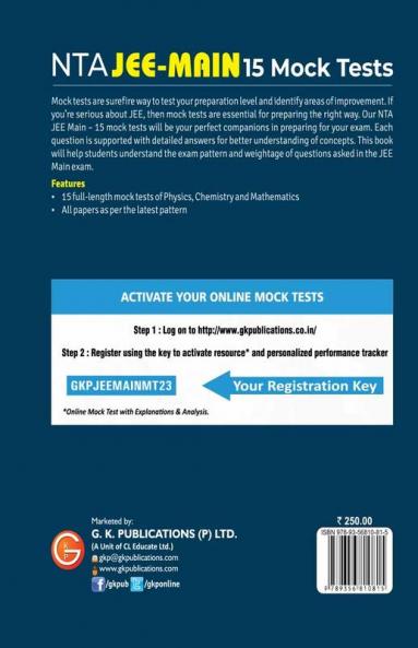 NTA JEE Mains 2023 15 Mock Tests