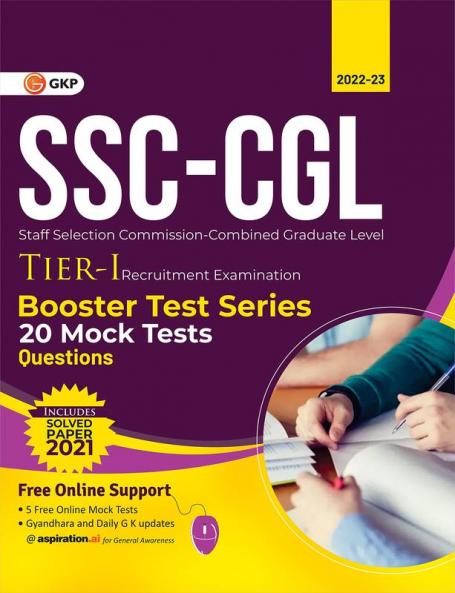 SSC 2023 : CGL Tier I - Booster Test Series - 20 Mock Tests (Questions Answers & Explanations)