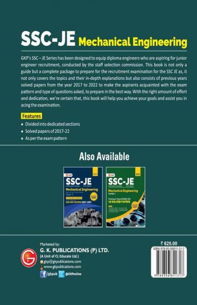 SSC JE 2023 : Mechanical Engineering - Guide by GKP