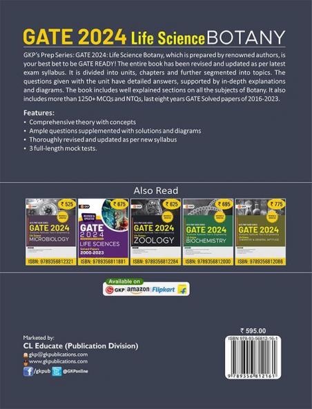 GATE 2024 : Life Science - Botany - Guide by Dr. Prabhanshu Kumar Er. Preeti T. Kumar