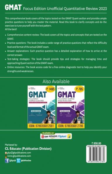GMAT Focus Edition Unofficial Quantitative Review 2023 by Career Launcher