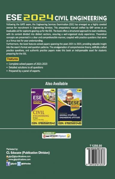 GKP UPSC ESE 2024 : Civil Engineering - Guide