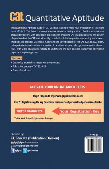 GKP CAT 2024 : Quantitative Aptitude by Gautam Puri