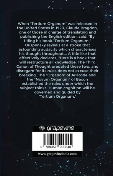 Tertium Organum: A Key to the Enigmas of the World