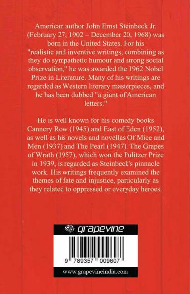 Selected Works of John Steinbeck (Of Mice and Men & East of Eden & Grapes of Wrath & The Pearl)