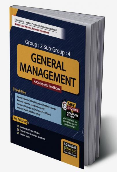 Examcart Madhya Pradesh MPESB (MPPEB) MP Patwari General Management Text Book for 2023 Exam in English