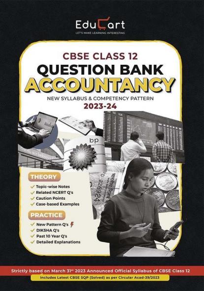 Educart CBSE ACCOUNTANCY Chapterwise Question Bank Class 12 (with Solved Papers) for 2023-2024