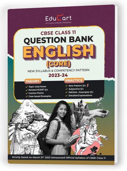 (OLD) Educart Class 11 Question Bank ENGLISH CORE 2023-24 (For 2024 Exam)
