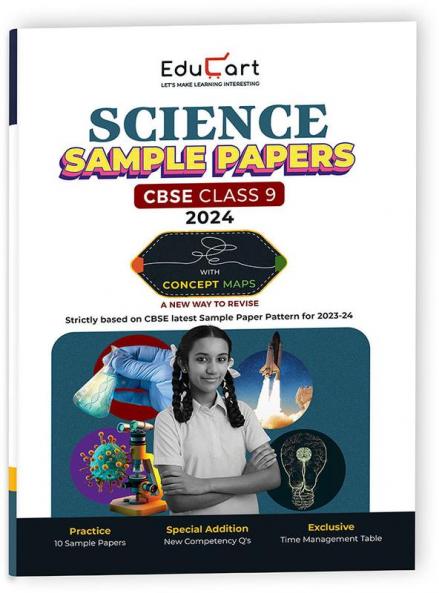 Educart CBSE Science Class 9 Sample Paper 2023-24 (Introducing Revision Maps and Past Year Papers)