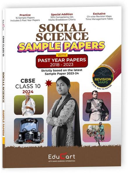 Educart CBSE Social Science Class 10 Sample Paper 2023-24 (Introducing Revision Maps and Past Year Papers)