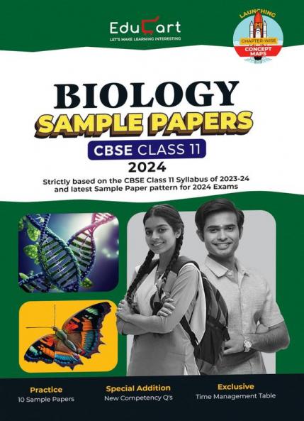 Educart CBSE Biology Class 11 Sample Paper 2023-24 (Introducing Revision Maps and Past Year Papers) 2024