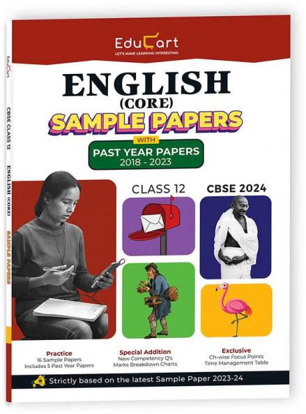 Educart CBSE English Core Class 12 Sample Paper 2023-24 (Introducing Revision Maps and Past Year Papers)