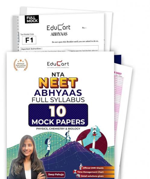 Educart NEET Abhyaas 10 Mock Papers 2025 Booklets (Full Syllabus Mocks)